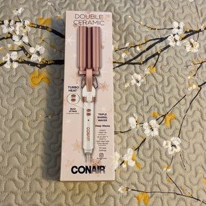 Conair double ceramic triple barrel waver